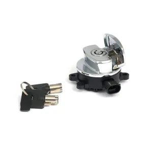 11-up ignition switch, side hinge type. Chrome - 11-15(NU)FXST; 11-17(NU)FLST/C/F/N, FLS/S; 14-22(NU)FLHR/C; 17-23 FLHRXS; 13-17(NU)FXDWG, FXDB; 15-23 FLRT Freewheeler