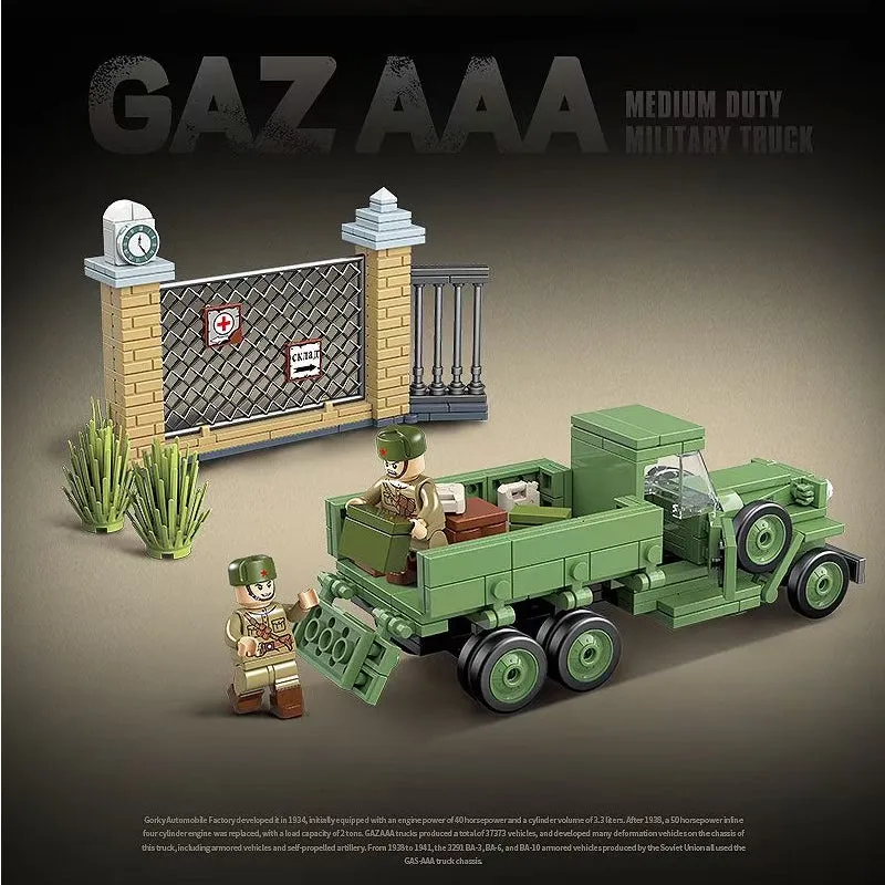 398 PCS QuanGuan 100113 Soviet UnionGAZ AAA - Medium Duty MilitaryTruck