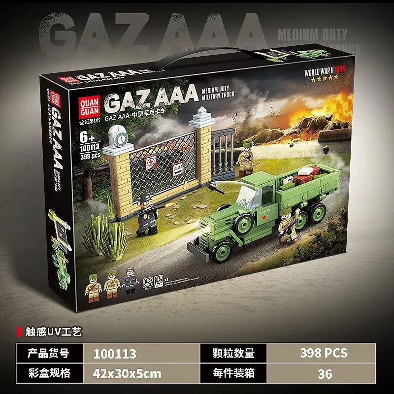 398 PCS QuanGuan 100113 Soviet UnionGAZ AAA - Medium Duty MilitaryTruck