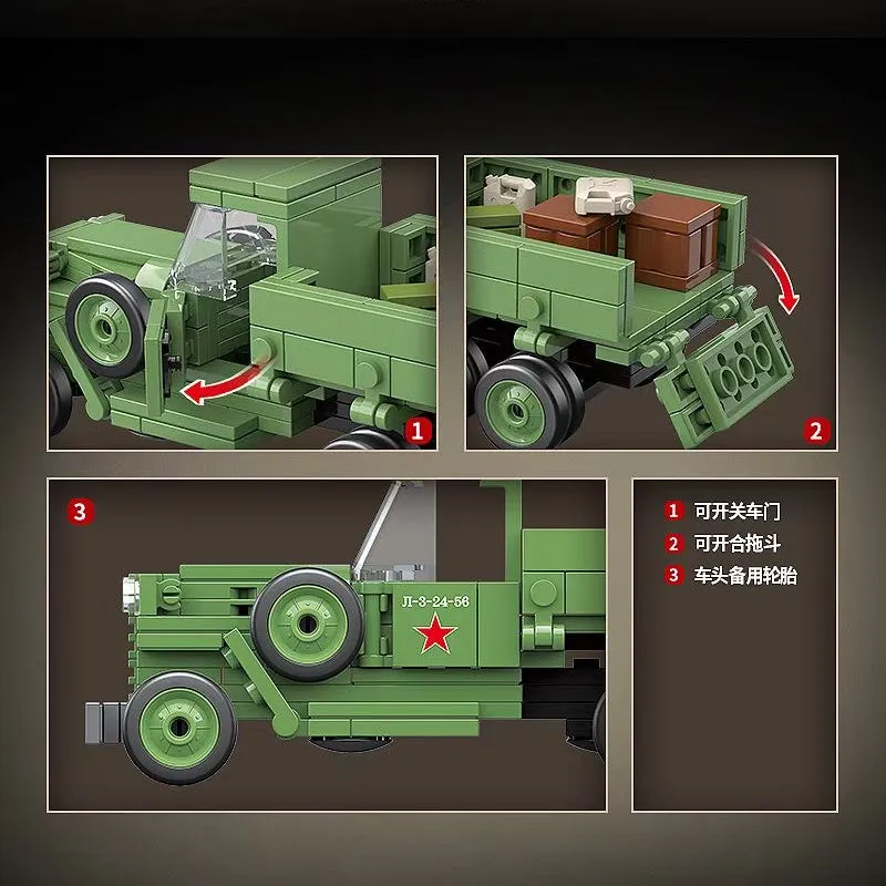 398 PCS QuanGuan 100113 Soviet UnionGAZ AAA - Medium Duty MilitaryTruck
