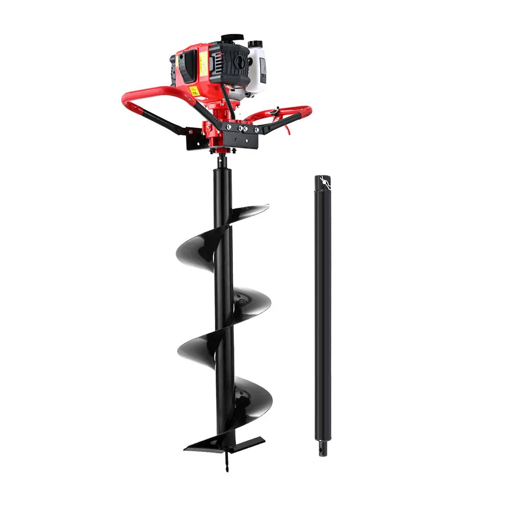 65CC 300mm Post Hole Digger w/ Extension & Bits - Giantz