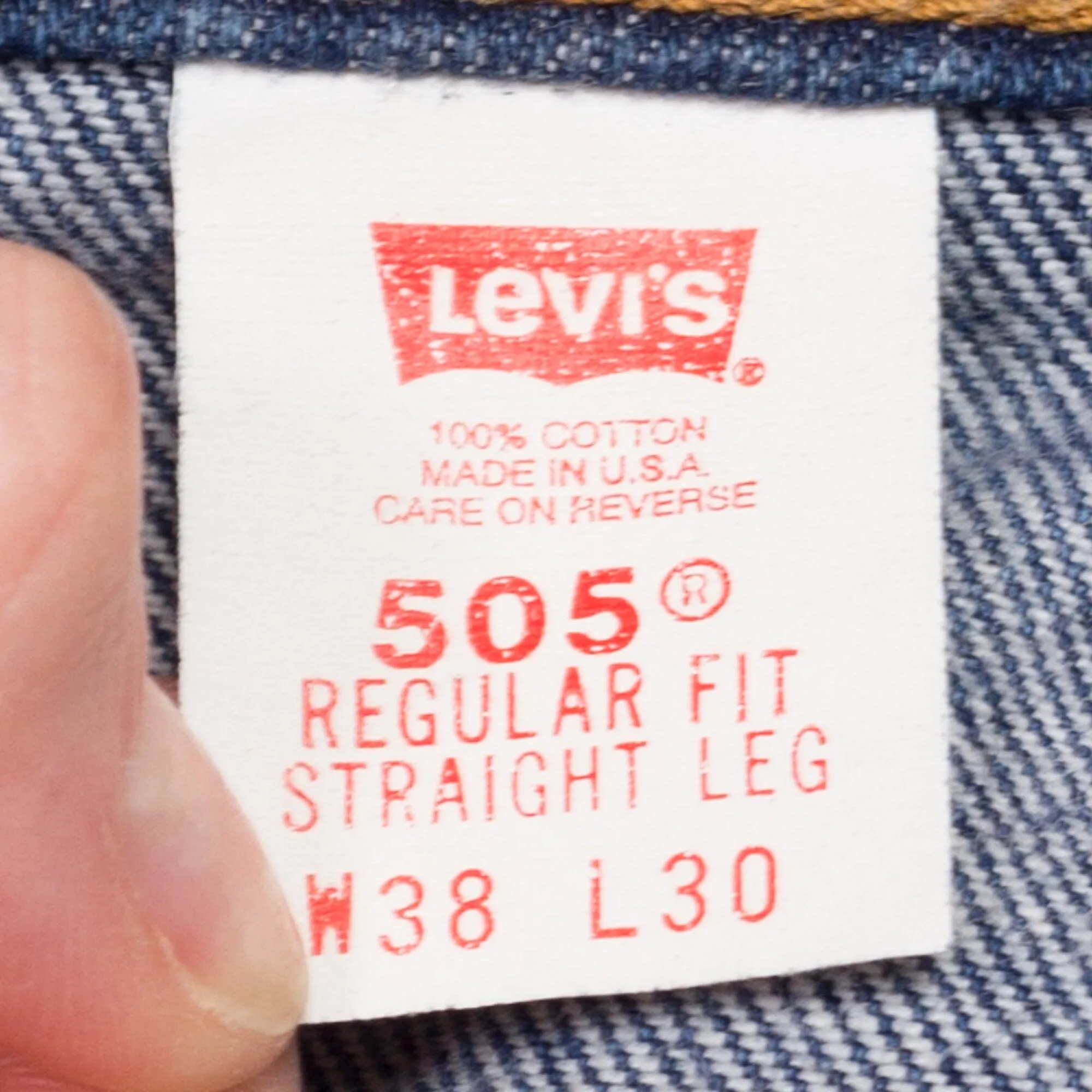 90s Levi's 505 Dark Wash Jeans - 38x30