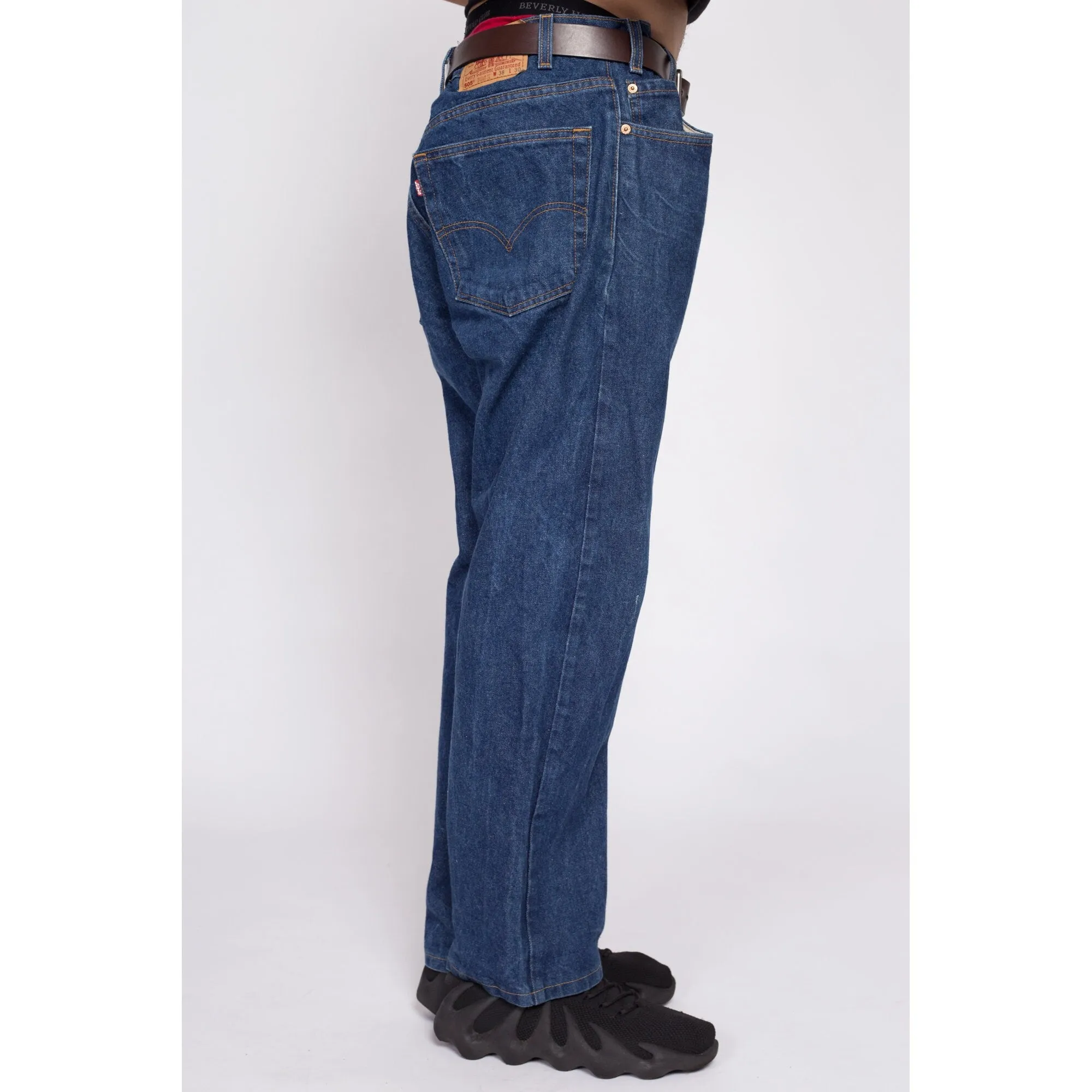 90s Levi's 505 Dark Wash Jeans - 38x30