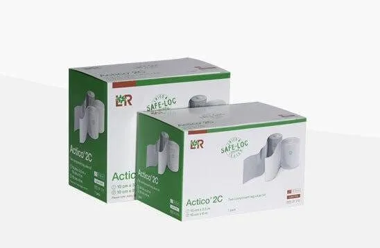 Actico 2C Two Layer Leg Ulcer Bandage Kit 25cm-32cm Large