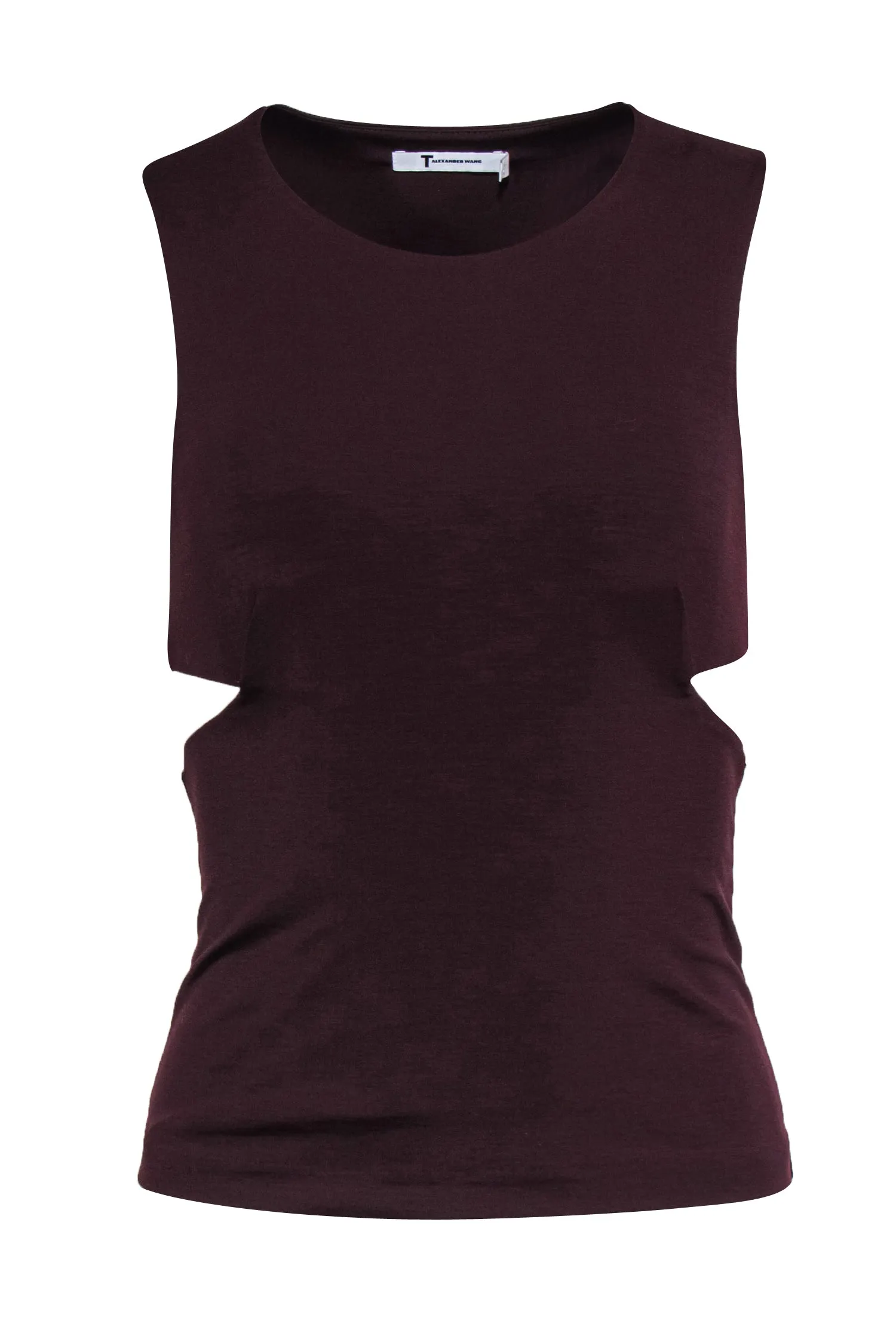 Alexander Wang - Maroon Cutout Tank Top Sz S