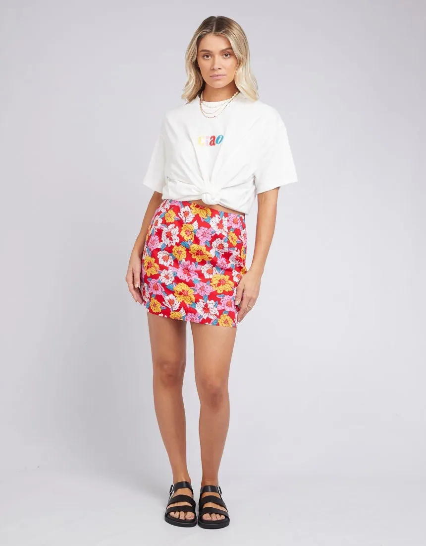 All About Eve Cecillia Floral Mini Skirt