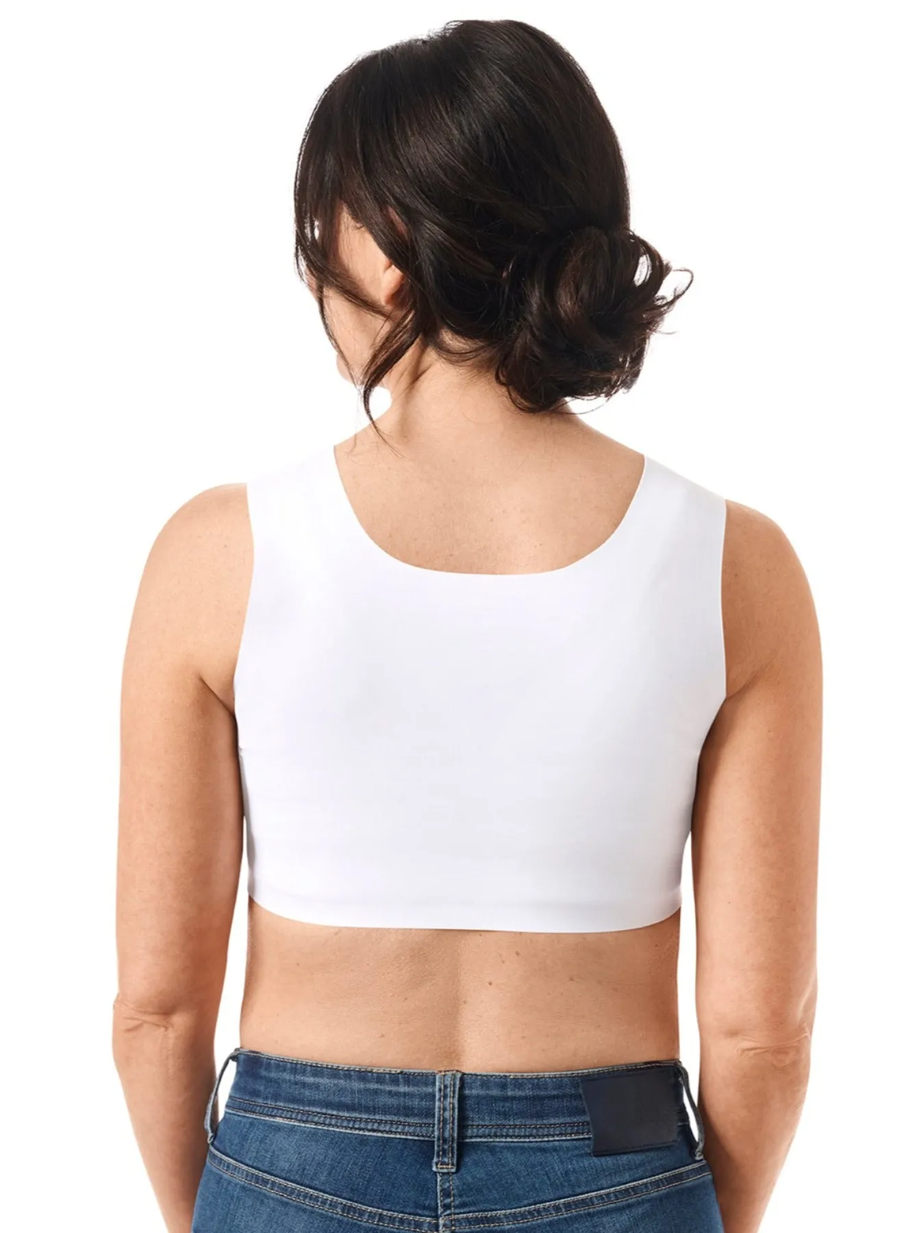 Amoena Lymph Flow Front Closure Soft Bra - White