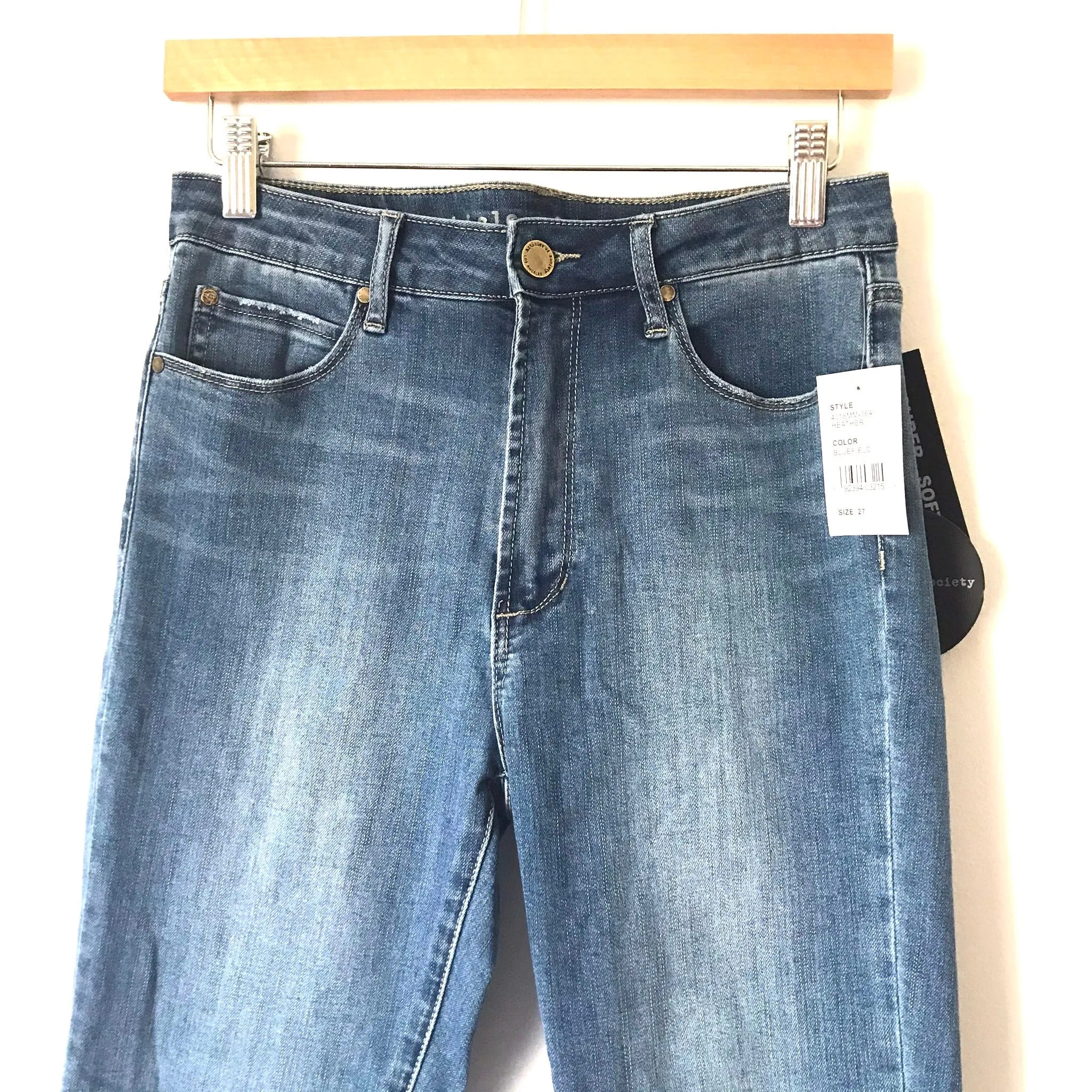 Articles of Society High Rise Skinny Raw Hem Jeans NWT- Size 27 (Inseam 27.5")