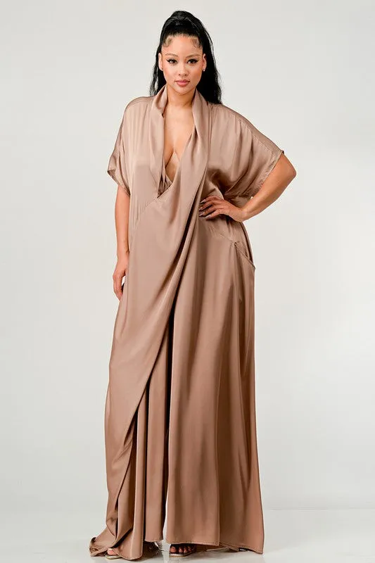ATHINA LUXE DRAPE DOWN LOOSE FIT JUMPSUIT