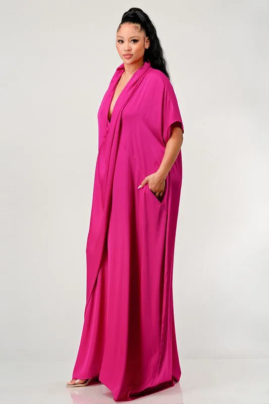 ATHINA LUXE DRAPE DOWN LOOSE FIT JUMPSUIT