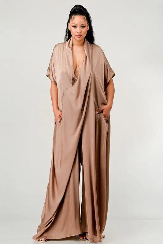 ATHINA LUXE DRAPE DOWN LOOSE FIT JUMPSUIT