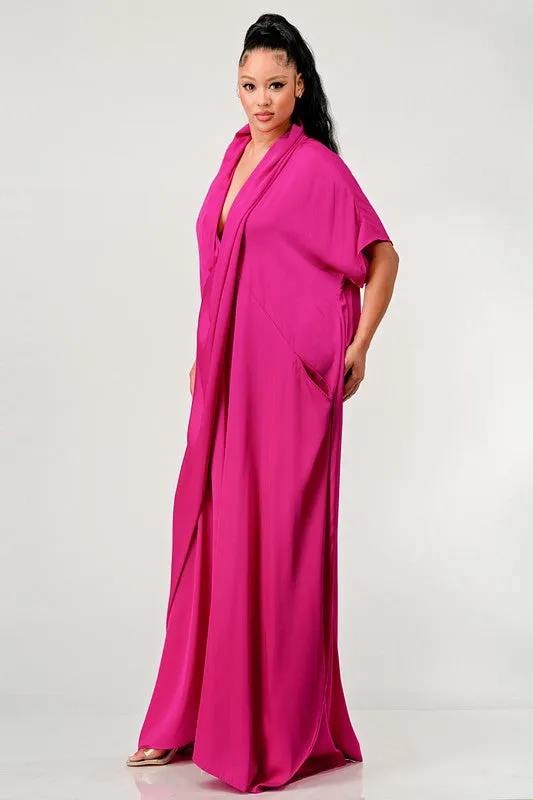 ATHINA LUXE DRAPE DOWN LOOSE FIT JUMPSUIT