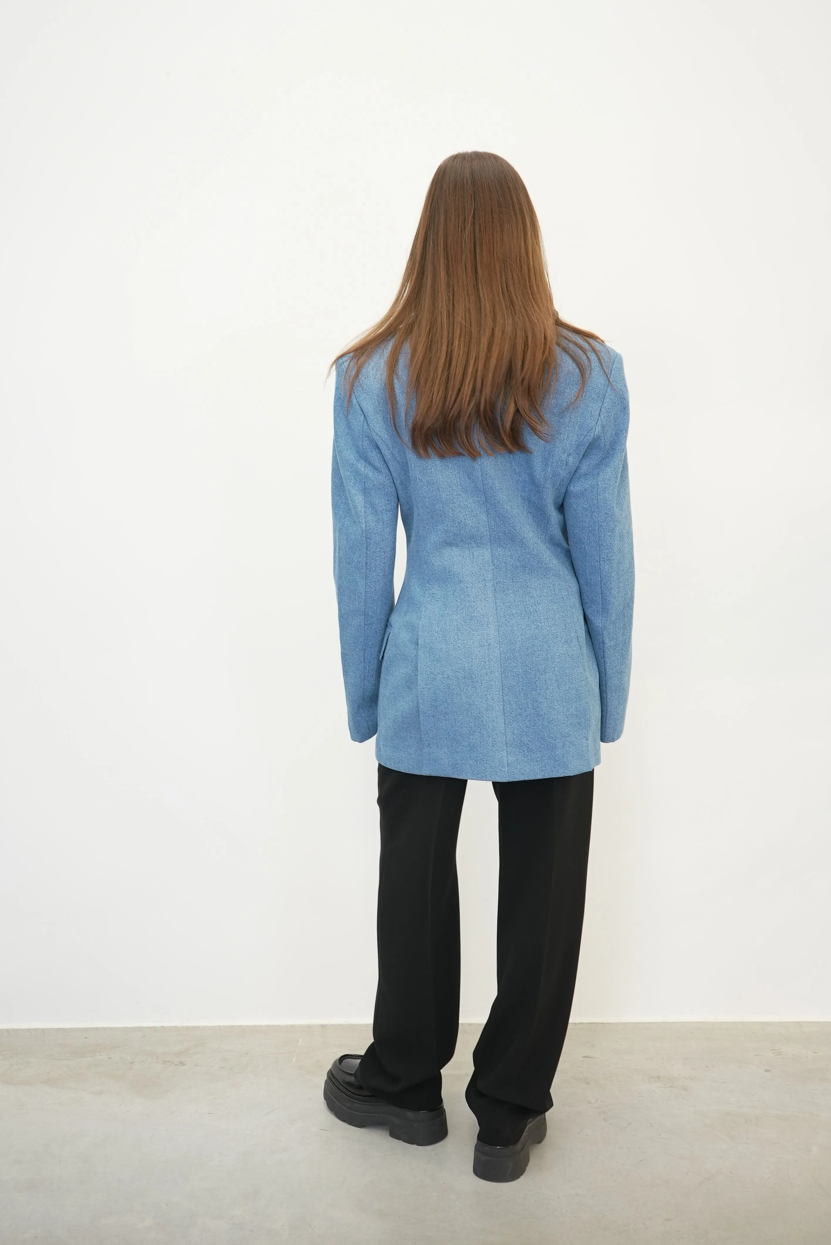 ATLAS DENIM HOURGLASS BLAZER