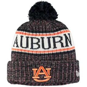 Auburn Tigers - Team Logo Sport Cuffed Knit Hat with Pom, New Era