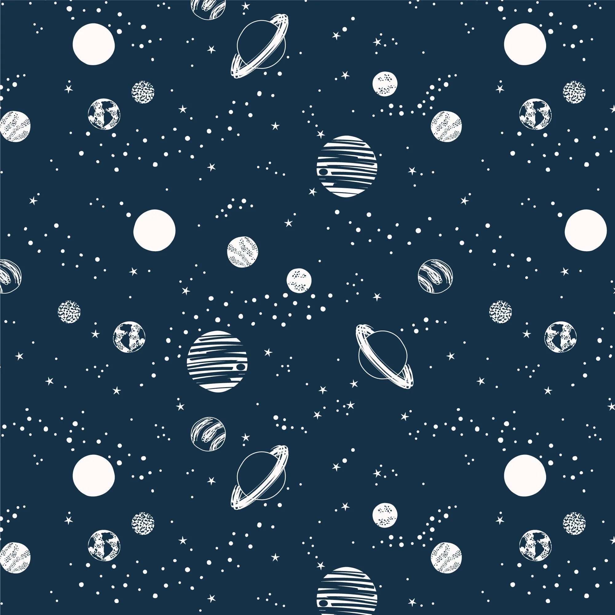Baby Tank Top - Planets Night Sky
