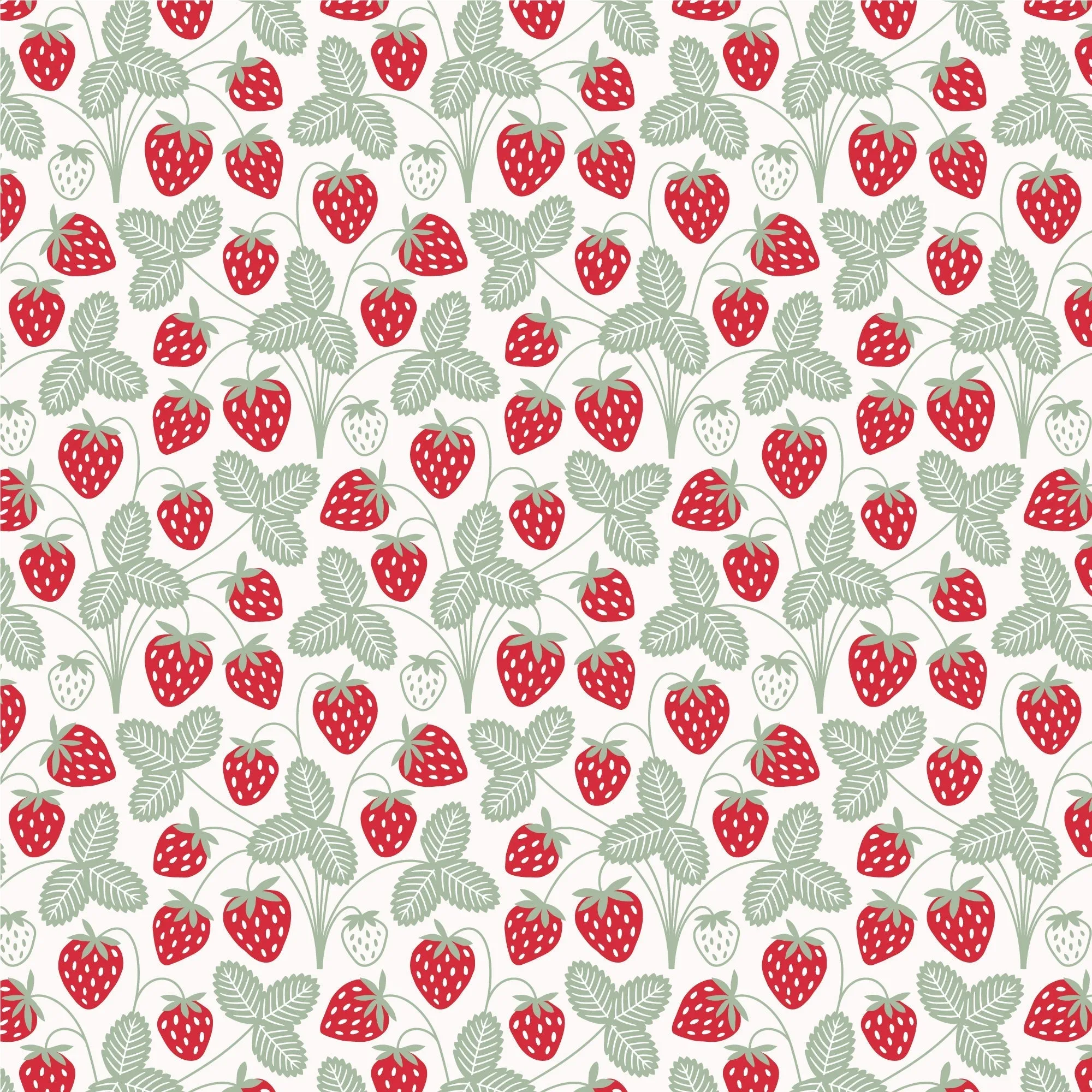Baby Tank Top - Strawberries Red & Green