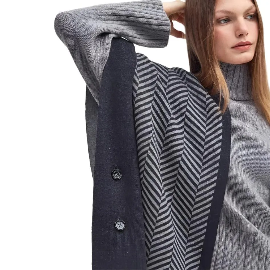 Barbour Roslin Cape in Grey Marl