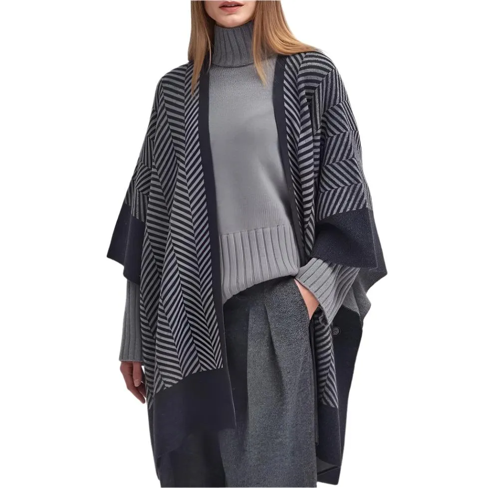 Barbour Roslin Cape in Grey Marl