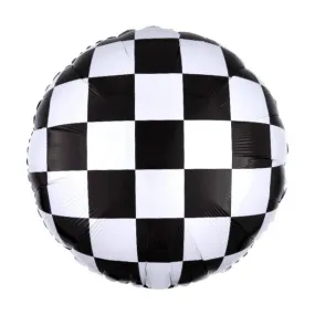 Black & White Checkered Balloon
