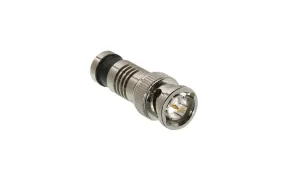 BNC Compression Connector,  Male,  75 Ohm,  10 Pack - (302-5CSQSTP)