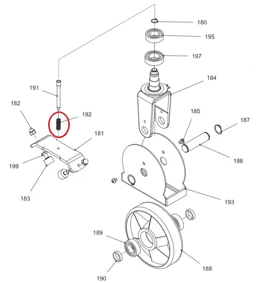Brake Lever Compression Spring Logitrans 958128