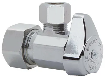 Brass Craft Angle Valve, Chrome