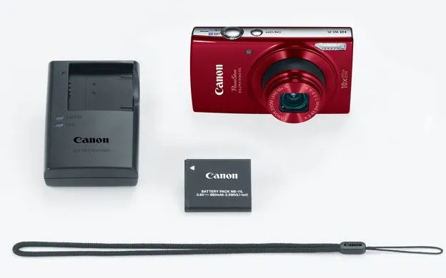 Canon PowerShot ELPH 190 IS 20 Megapixel Red Digital Camera - 1087C001