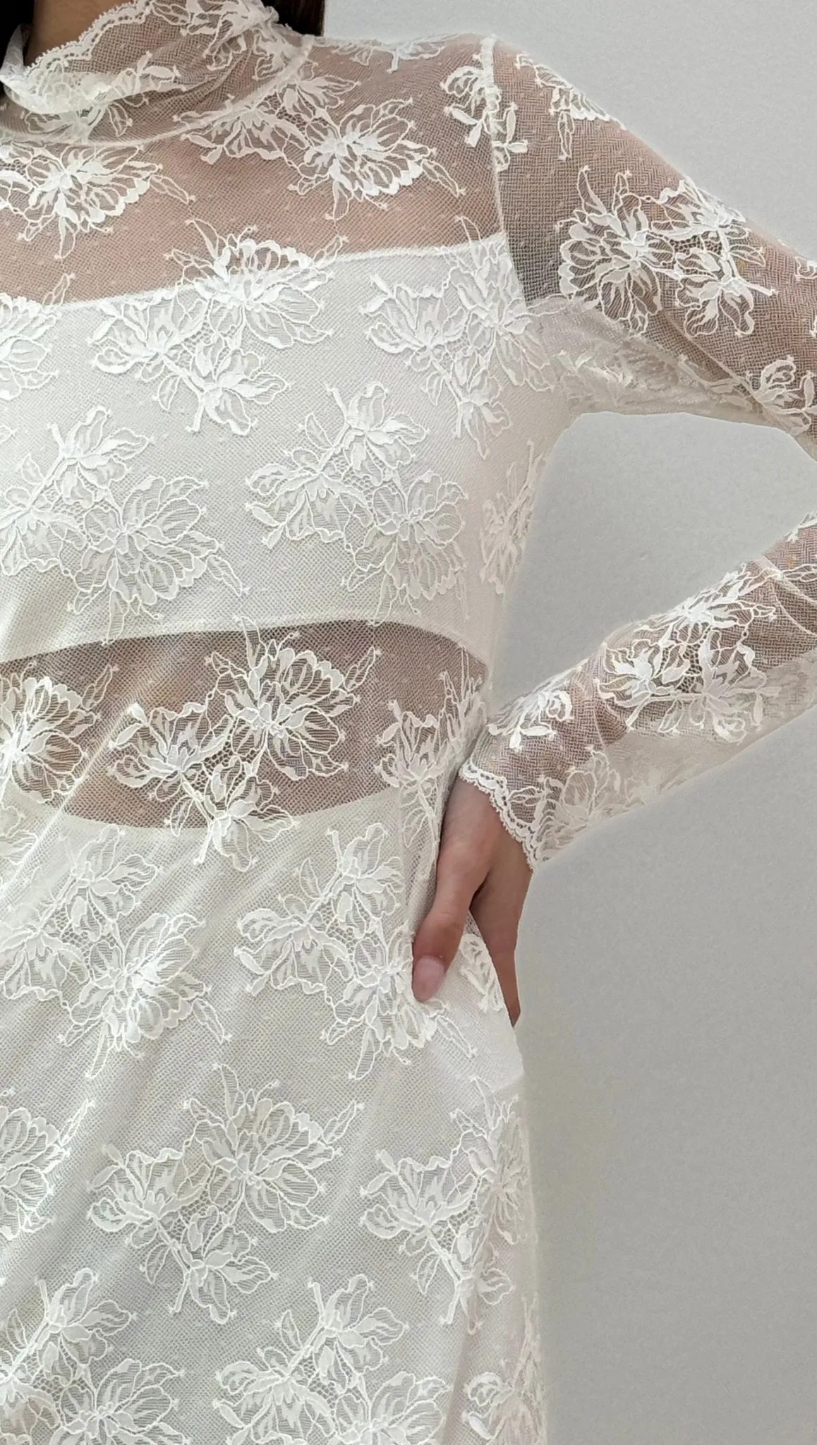 Chantilly Lace Maxi -Ivory