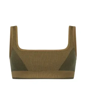 CLASSIC WOOL BRALET - FENNEL