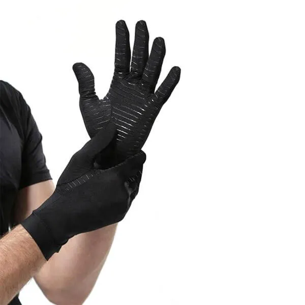 Copper Compression Full Finger Gloves