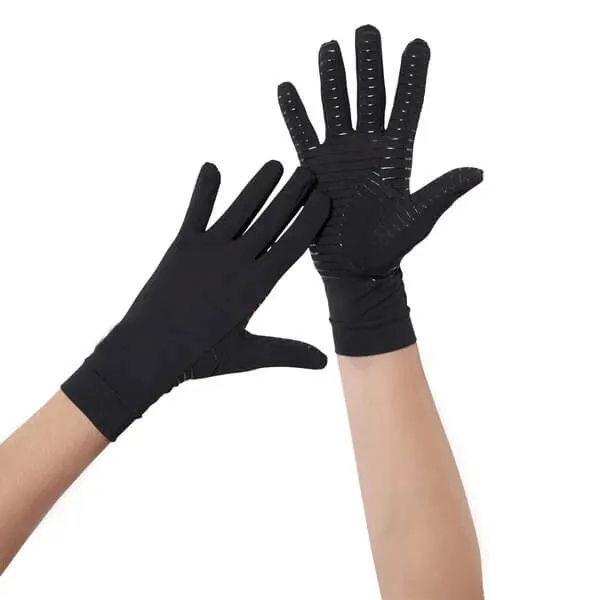Copper Compression Full Finger Gloves