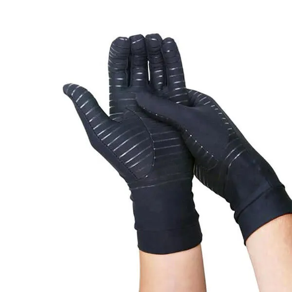 Copper Compression Full Finger Gloves
