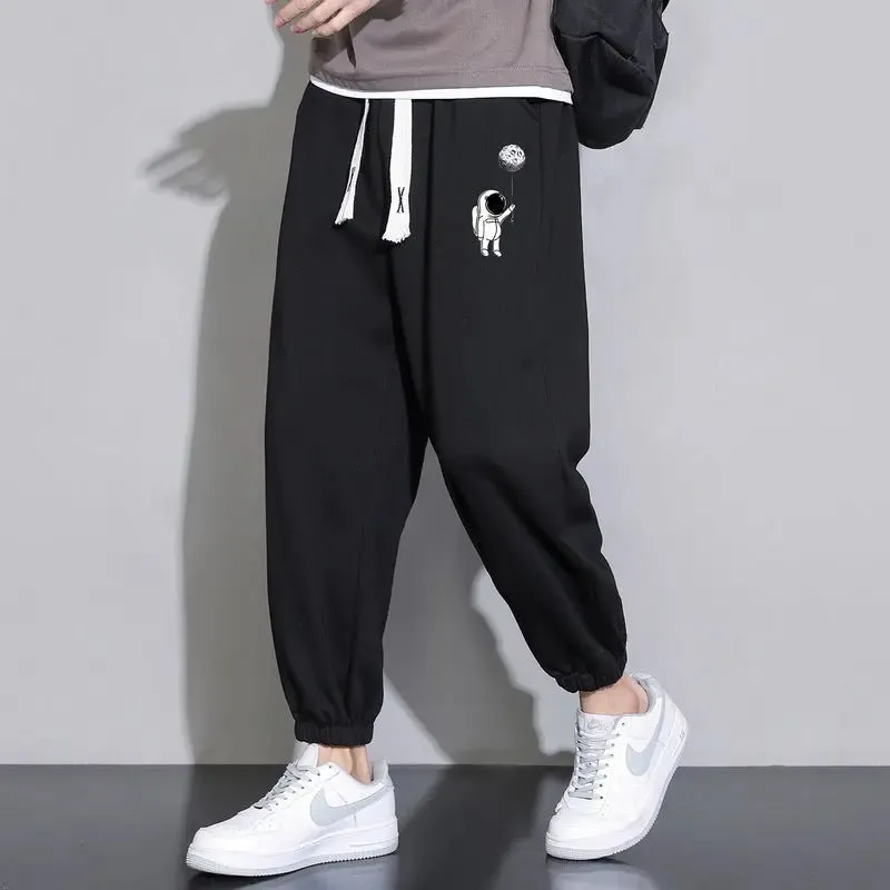 Cropped Casual Loose Long Pants