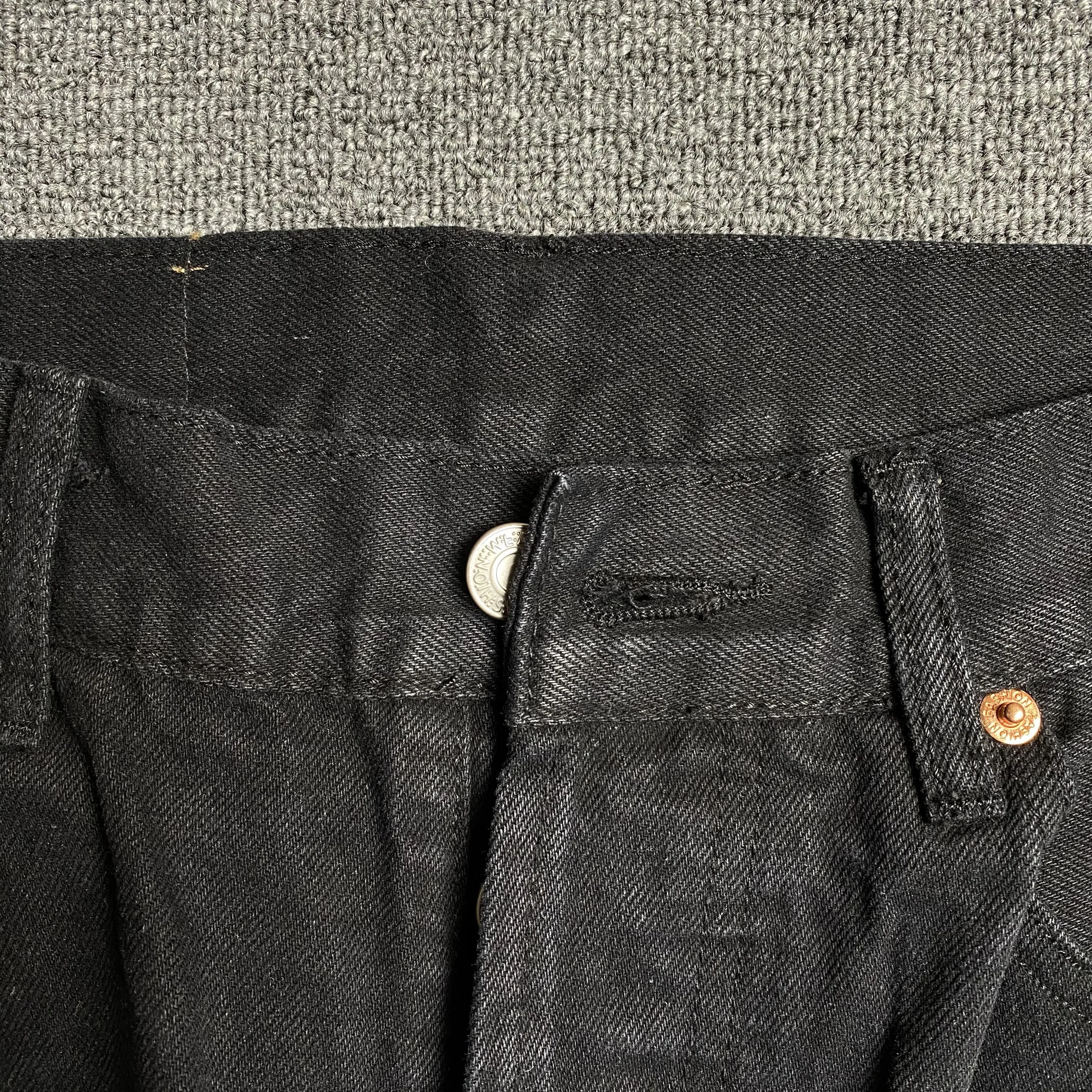DENIM TEARS x LEVI'S COTTON WREATH JEANS BLACK