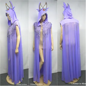 Espeon Inspired Ear Cape Robe Cosplay Dance