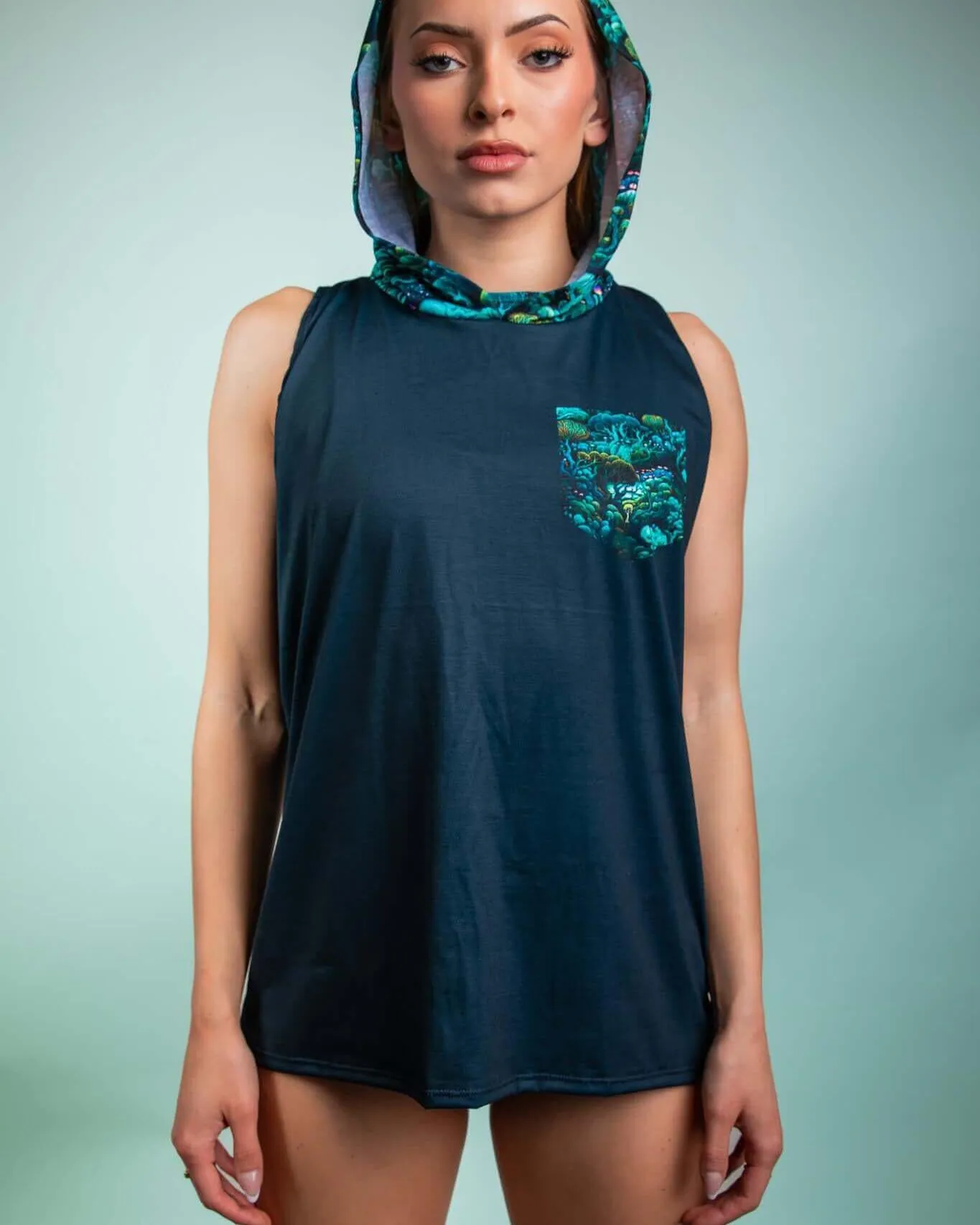 Faewood Tank Top with Hood