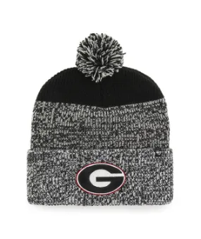 Georgia Bulldogs - Red Static Cuffed Knit Hat with Pom, 47 Brand