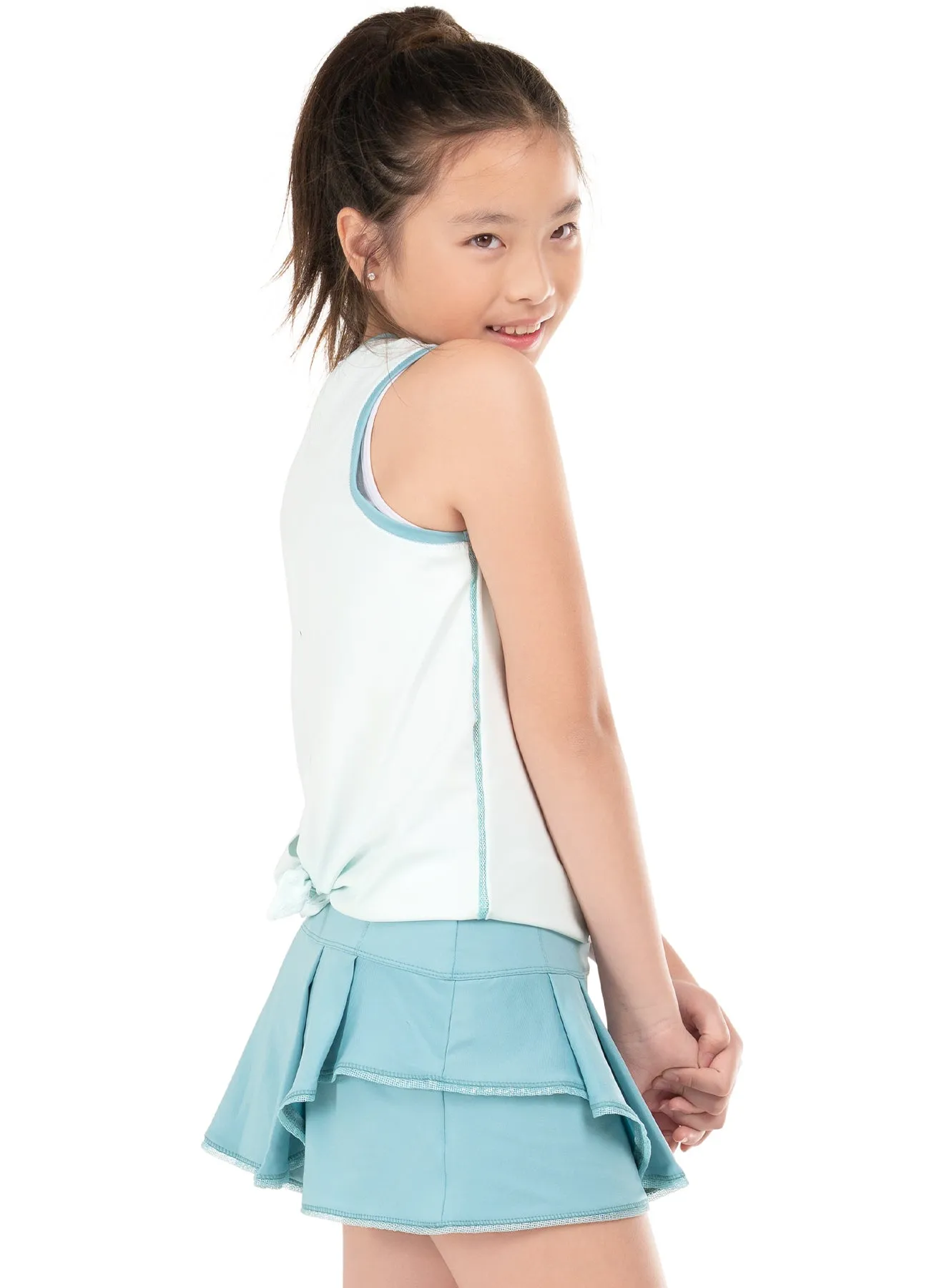 Girls Lucky In Love Day Dream Tie Tank
