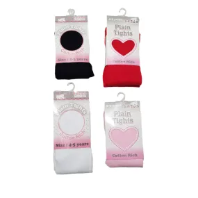 Girls Plain Tights