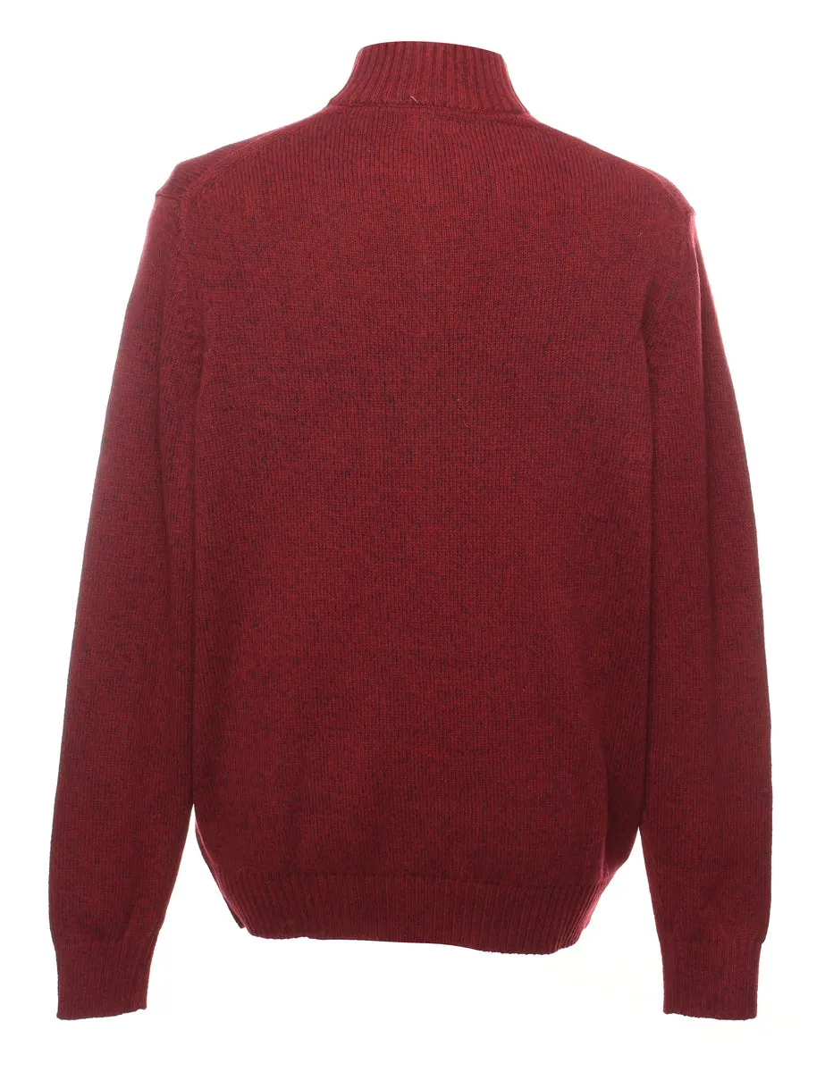 Izod Polo Neck Jumper - L
