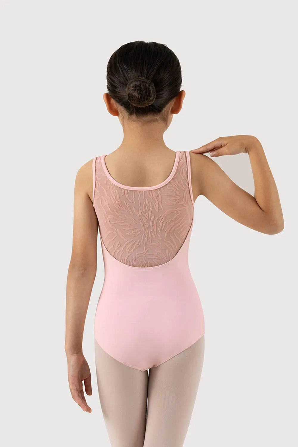 L54285G - Bloch Jamie Mesh Back Girls Tank Leotard