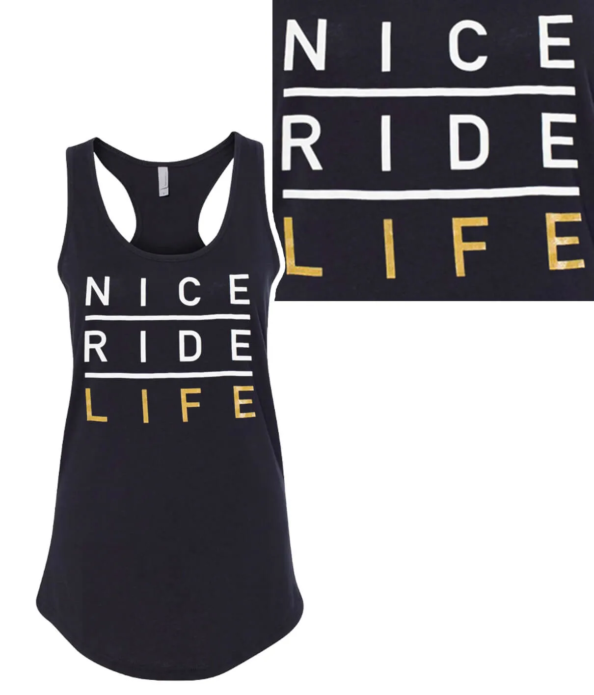 La Jolla - White Or Black Next Level Women's Racerback Tank Top