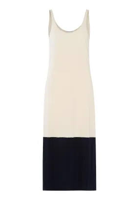 Laura Color Block Tank Nightgown | Antique White 74261-2221