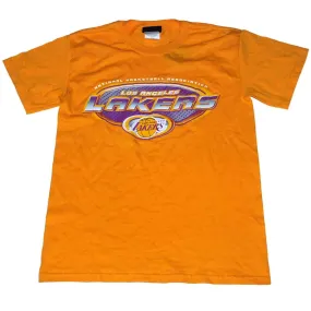 Los Angeles Lakers Logo Men's Gold Short Sleeve T-Shirt (S)