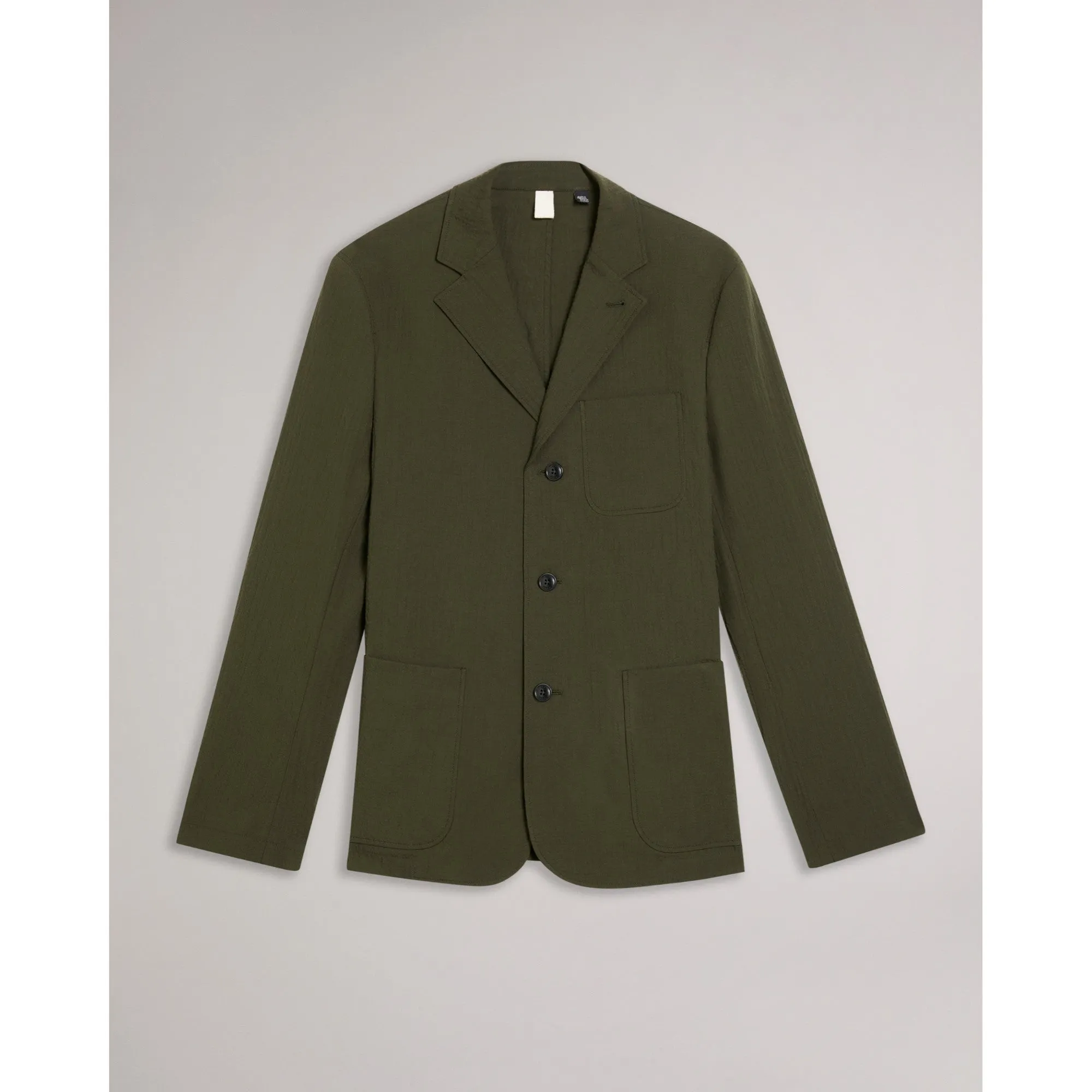 Men Mmj-Hanham-Seersucker Blazer - Khaki
