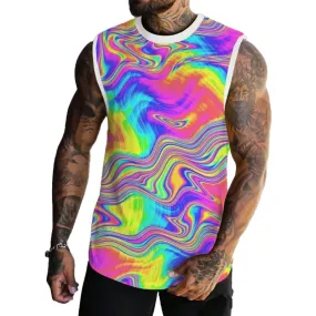 Men's Multicolor Printed Casual Tank 60708268L