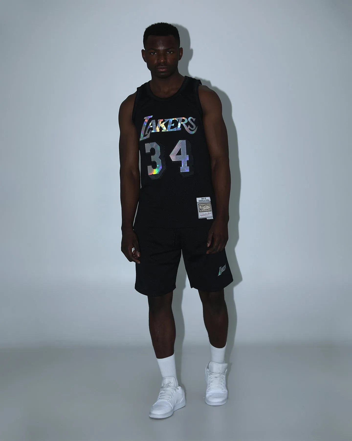 Mitchell & Ness Los Angeles Lakers Shaq #34 HWC Swingman Jersey Black/Iridescent