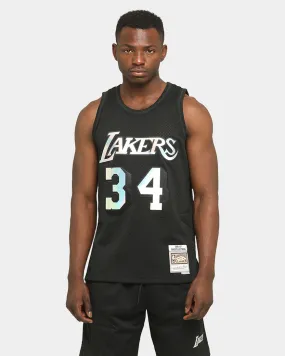 Mitchell & Ness Los Angeles Lakers Shaq #34 HWC Swingman Jersey Black/Iridescent