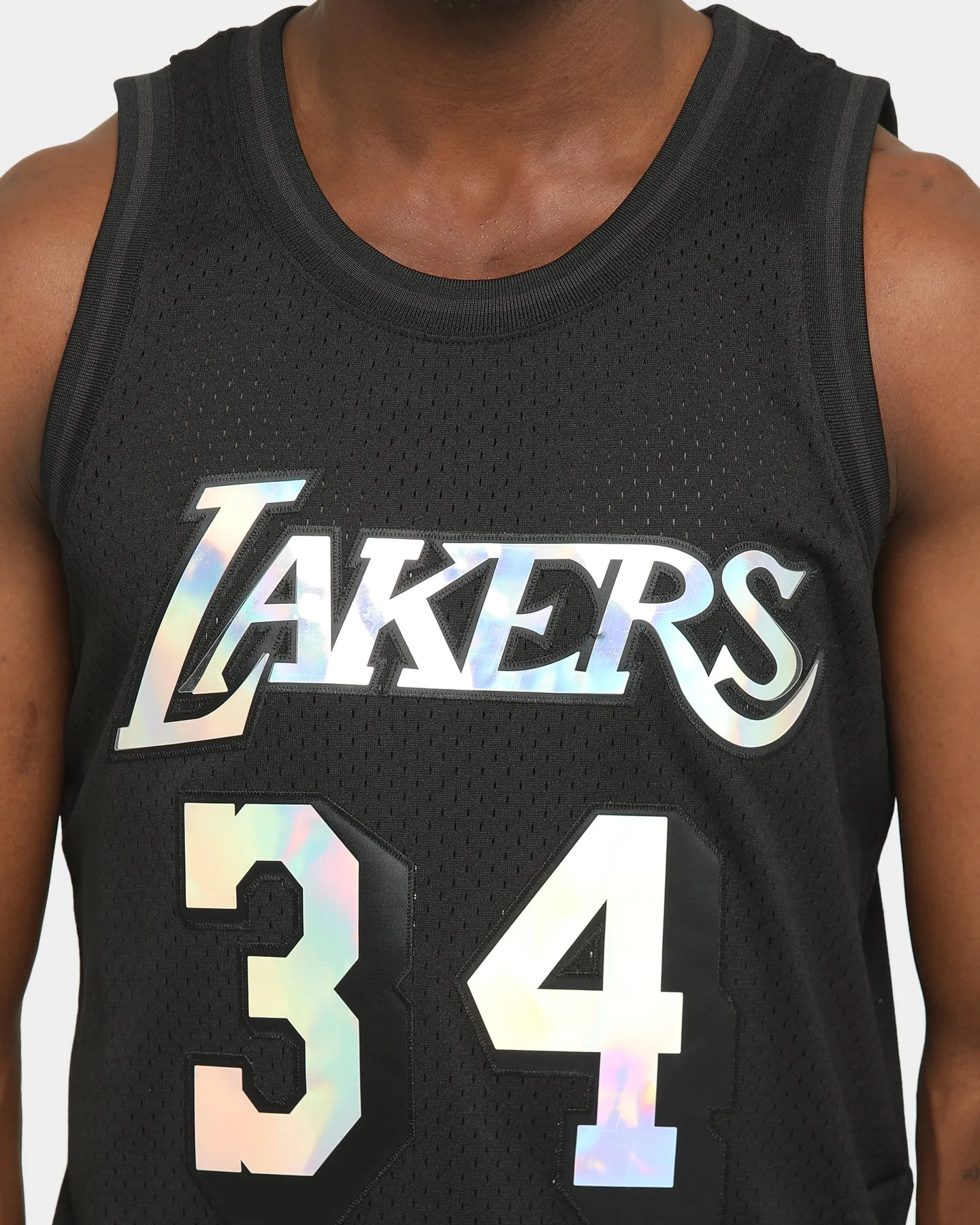 Mitchell & Ness Los Angeles Lakers Shaq #34 HWC Swingman Jersey Black/Iridescent
