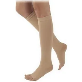 Natural Rubber Thigh-High Stockings with Grip-Top Size S4, Natural